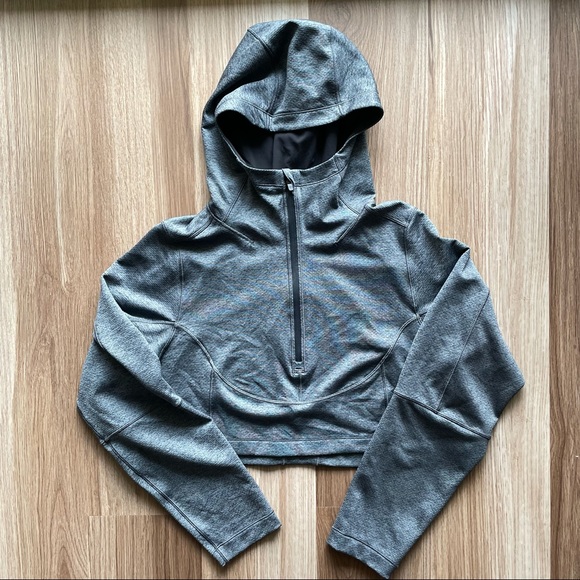 lululemon athletica Tops - Lululemon Unleash Strength Crop Hoodie Size 6